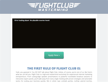 Tablet Screenshot of flightclubmastermind.com